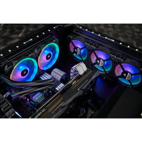 Corsair Set Ventilador para PC Gaming PWM LL120 RGB 120mm Dual Light Loop RGB LED, 3 Piezas
