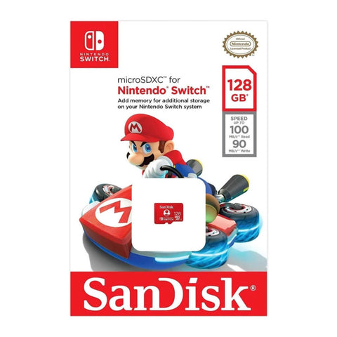 SanDisk Tarjeta de Memoria 128GB MicroSDXC para Nintendo Switch (SDSQXAO-128G-GNCZN)
