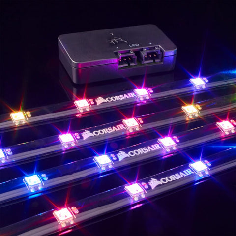 Corsair Set Tira Luces LED con Control RGB iCUE Lighting Node PRO, 5 Piezas