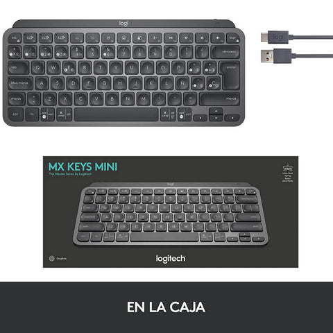 Logitech Teclado Inalámbrico en Español MX Keys Mini (920-010476)