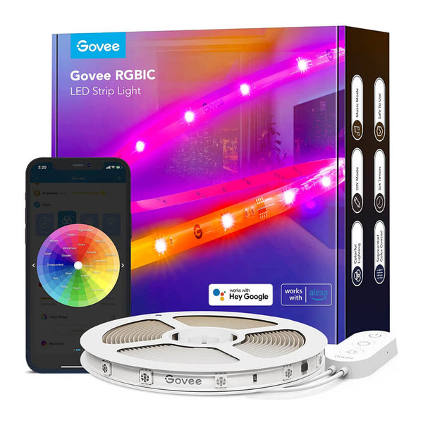 Govee Tira de Luces Inteligentes LED RGBIC 5 Metros, H619A1D1-OF-LA