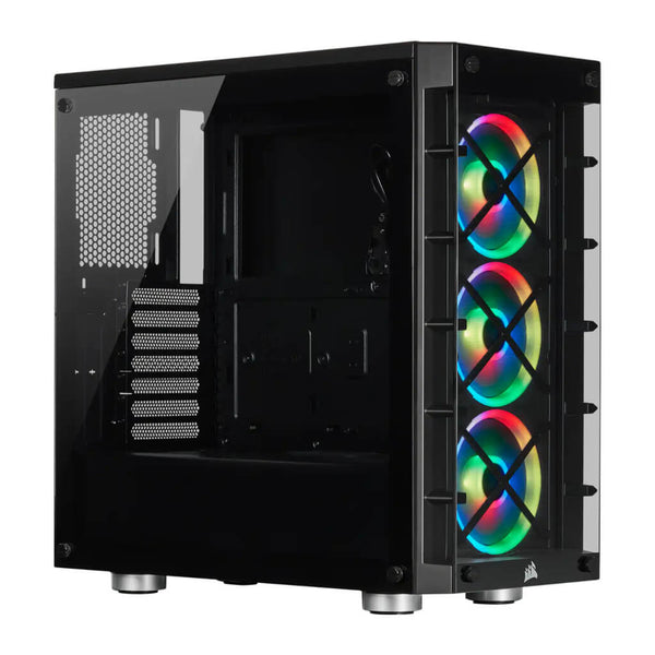 Corsair Case para PC Gaming Media Torre iCUE 465X RGB Crystal