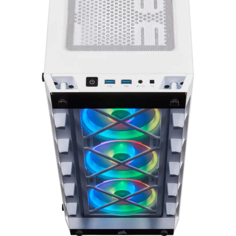 Corsair Case para PC Gaming Media Torre iCUE 465X RGB Crystal