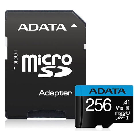 Adata Tarjeta de Memoria 256GB MicroSDXC/SDHC Clase 10 Premier, AUSDX256GUICL10A1-RA1