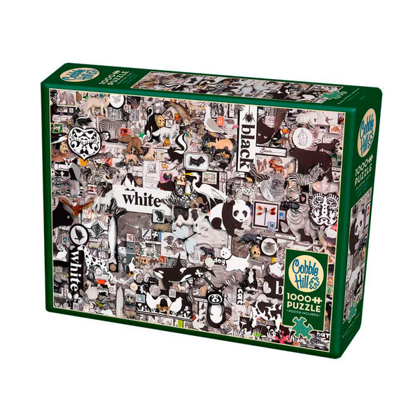 Cobble Hill Rompecabezas Black & White Animals 1000 Piezas (80033)