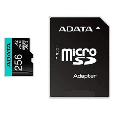 Adata Tarjeta de Memoria 256GB MicroSDXC/SDHC Clase 10, AUSDX256GUI3V30SA2-RA1