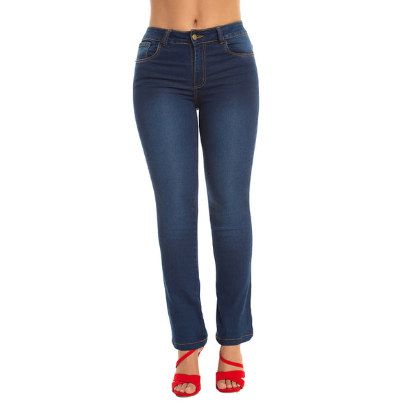 Ryocco Jeans Strech Campana, para Mujer