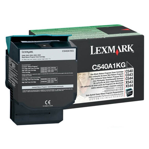 Lexmark Tóner Laser Color Negro (C540A1KG), 1,000 Páginas