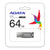 Adata Memoria Flash USB 64GB 2.0 UV250, AUV250-64G-RBK