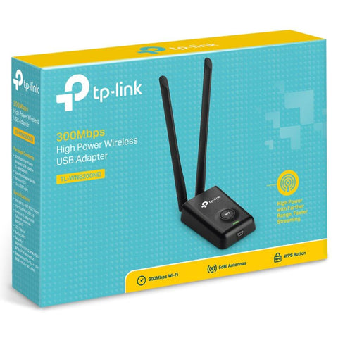 TP-Link Adaptador USB Inalámbrico Alta Potencia 300Mbps