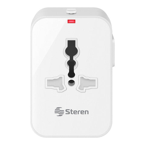 Steren Cargador Universal para Viajes con USB doble, 905-127