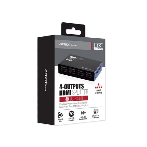 Argom Splitter HDMI 4 Canales, ARG-AV-5114