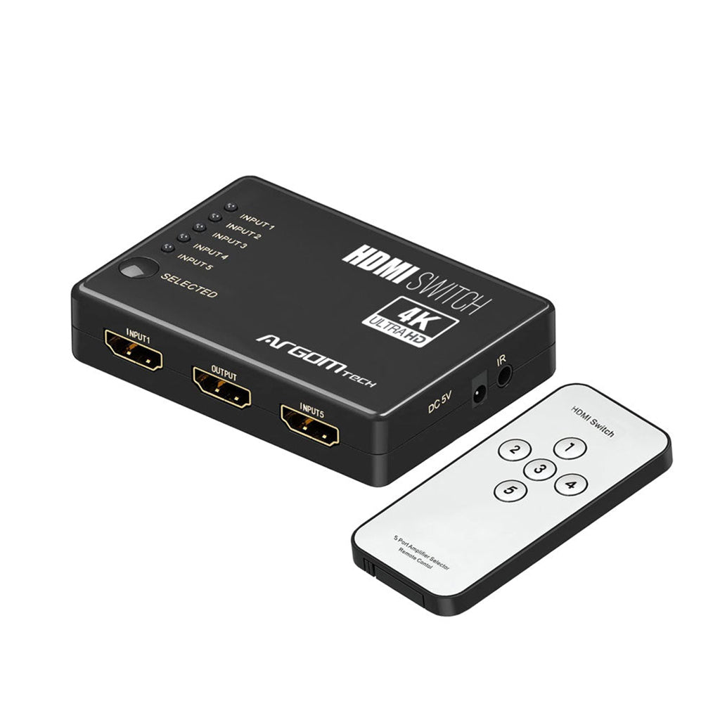 Argom Switch HDMI 5 Puertos, ARG-AV-5125