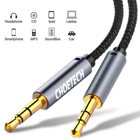 Choetech Cable de Audio 3.5 Mm, 1.2mts, Aux002