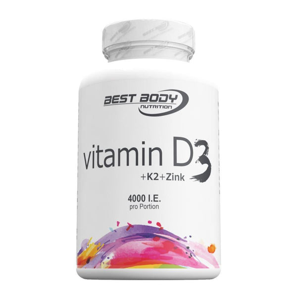 Best Body Nutrition Cápsulas de Vitamina D3 + K2 + Zinc