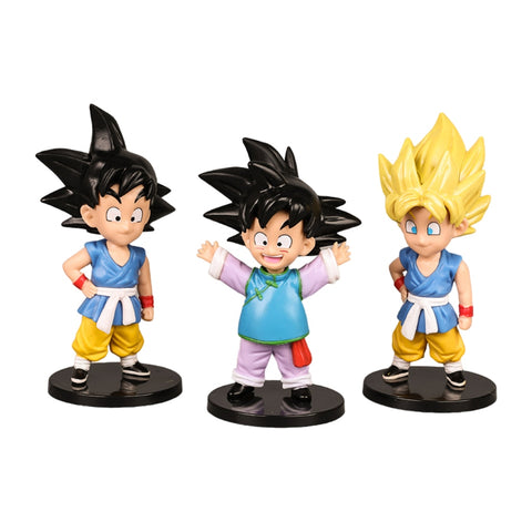 Tinkel Set Figuras Dragon Ball Super Upa Goku Trunks, 7 Piezas