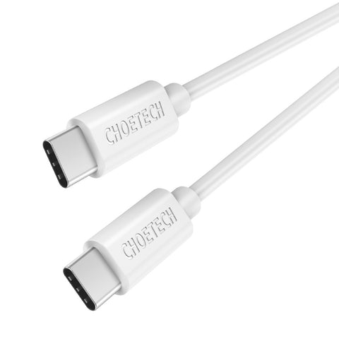 Choetech Cable Usb Tipo C a C, Blanco