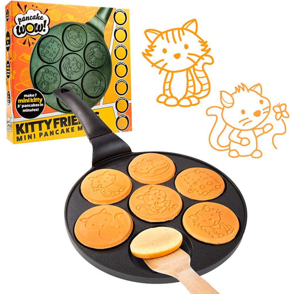 ▷ Pancake Wow Sartén Antiadherente Kitty Friends, CCPCAT922 ©