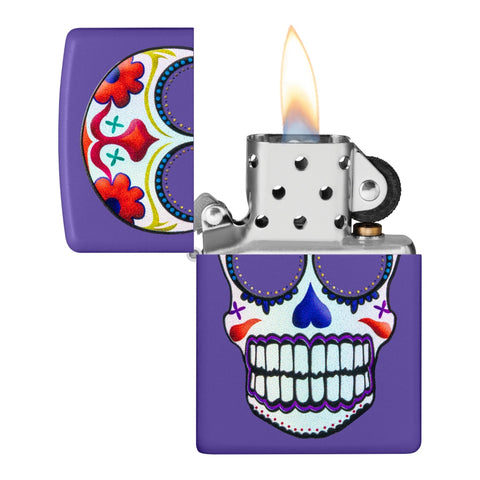 Zippo Encendedor, Day of the Dead, Purple