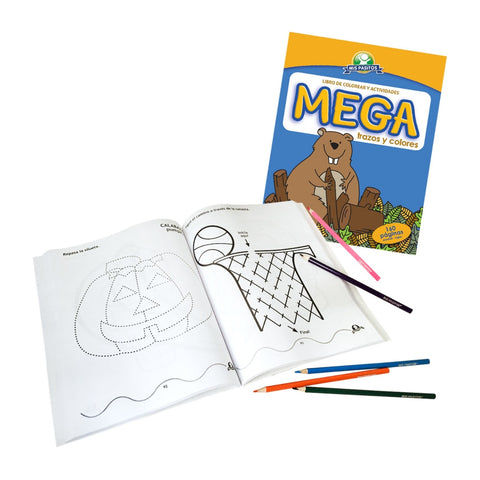 Libro de colorear de colores básicos para niños.
