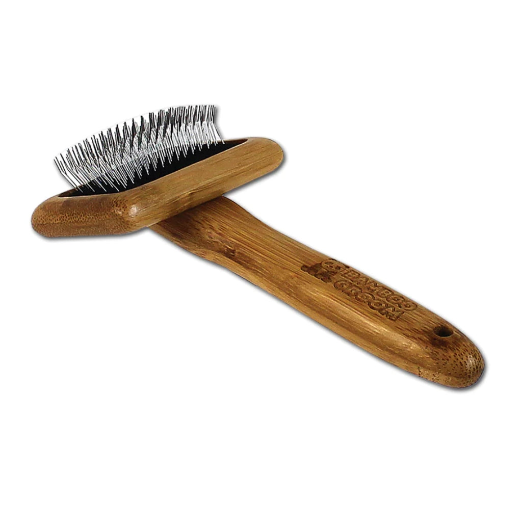 PACK de Cepillo para cabello de bambú BIZI SLOW + Rastrillo para limpiar  peines y cepillos REDECKER