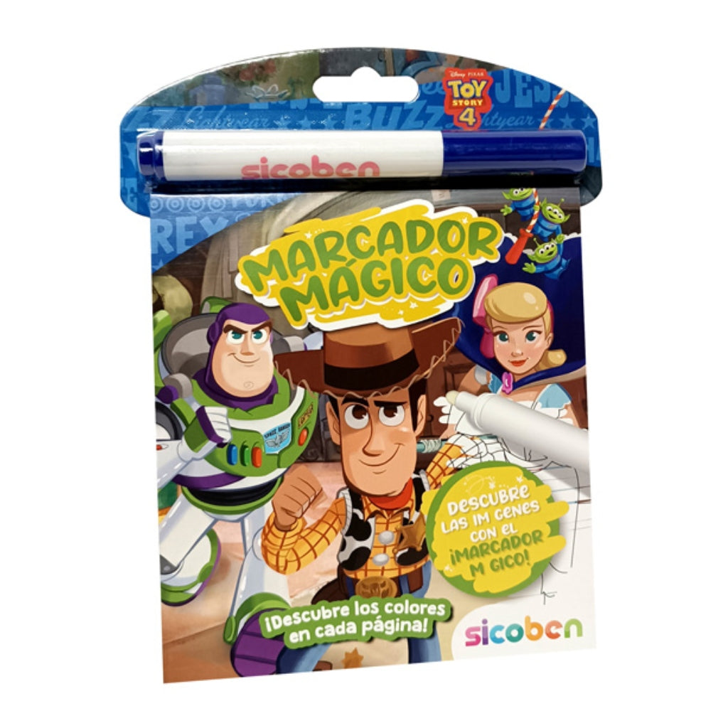 Sicoben Libro de Colorear con Marcador Mágico Toy Story 4