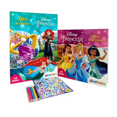 Sicoben Set Didáctico Activity Pack Princesas Disney, 7 Piezas