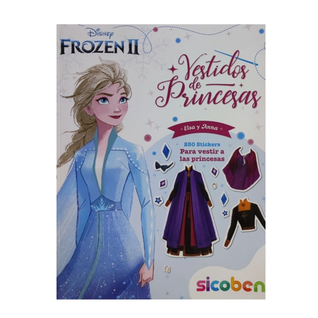 Sicoben Libro de Colorear Vistiendo Frozen