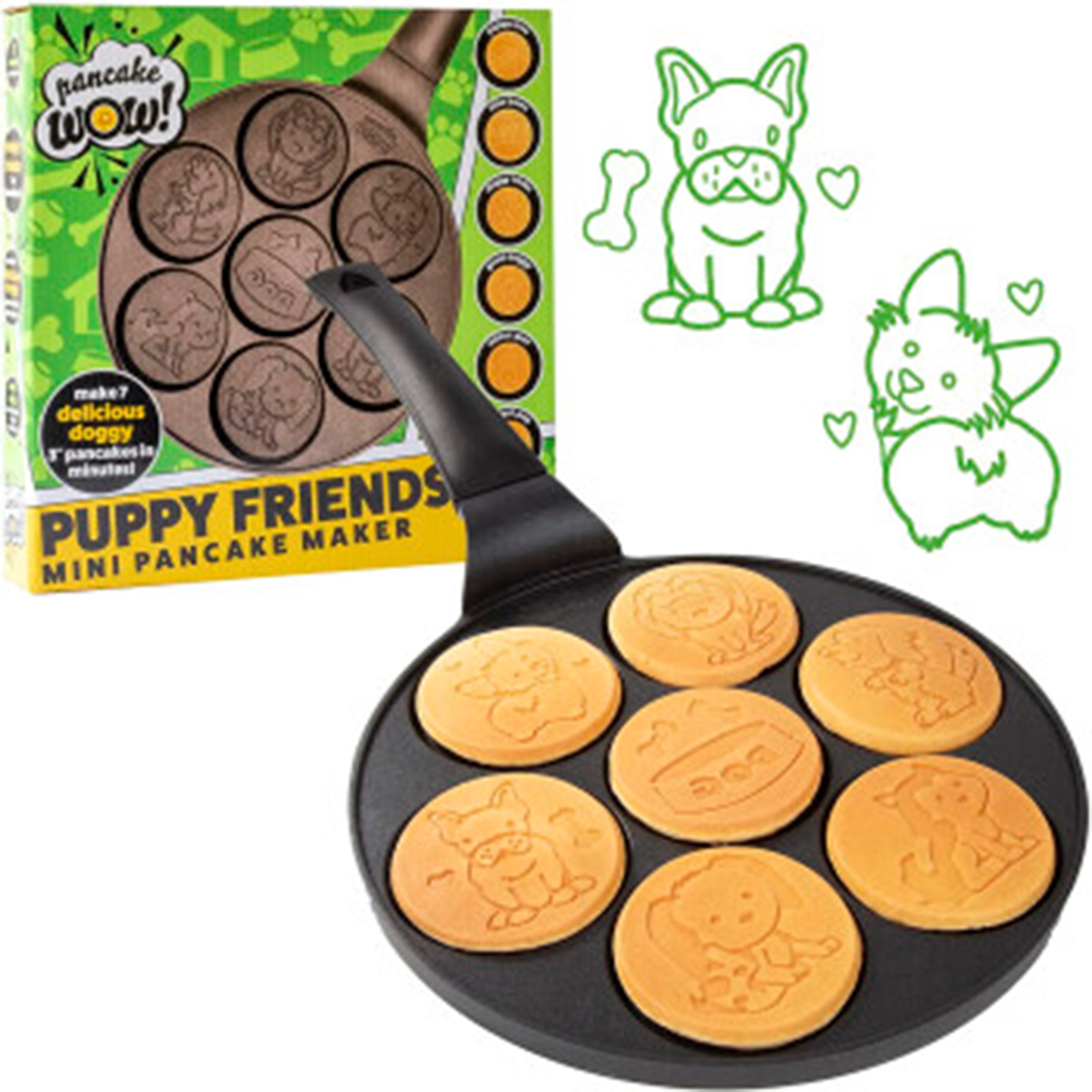 ▷ Pancake Wow Sartén Antiadherente Puppy Friends, CCPDOG202 ©