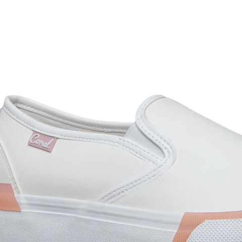 Coral Tenis Casuales para Mujer, Ivory Blanco