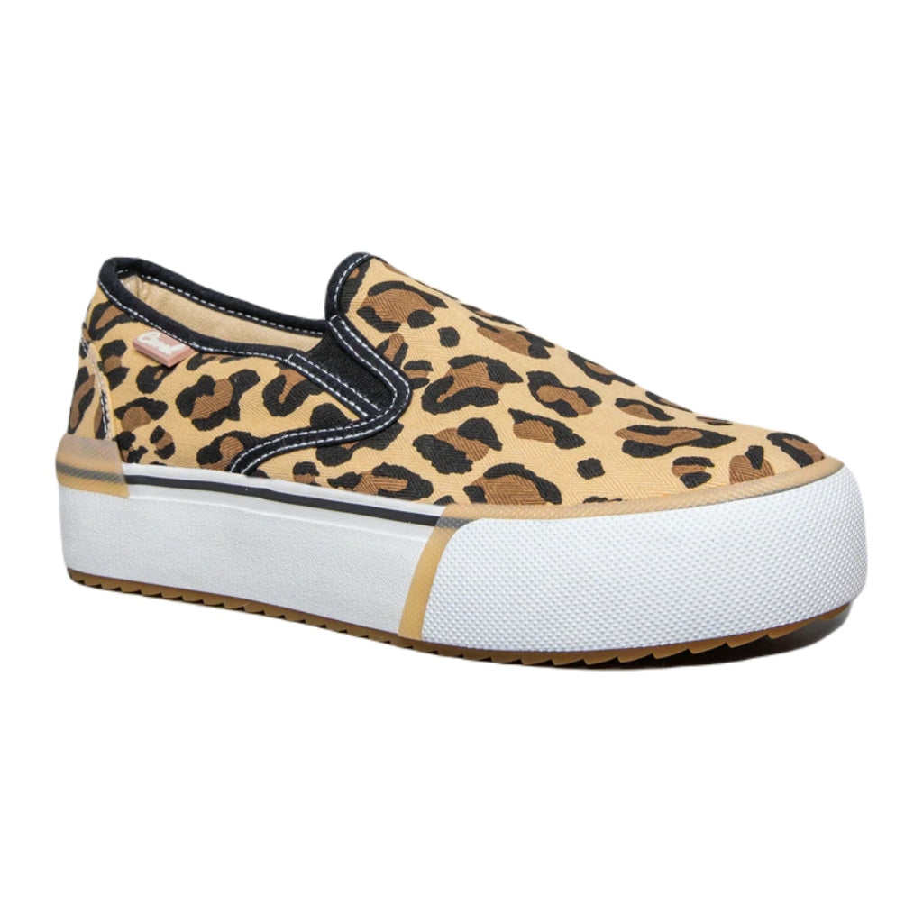 Coral Tenis Casuales para Mujer, Ivory Leopard