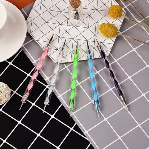 Miomu Set de 5 Lapices para Diseño de Uñas