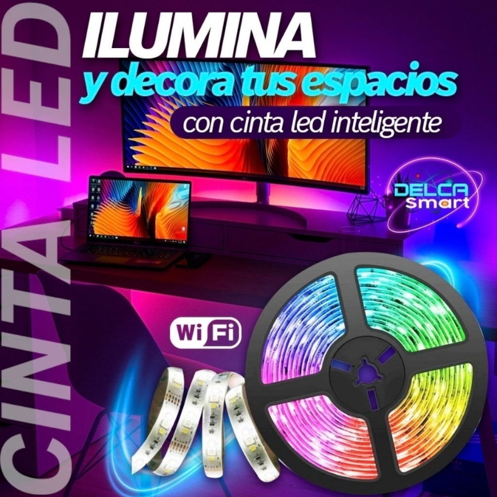 ▷ Delca Smart Lámpara Inteligente RGB Multicolor WiFi para Techo