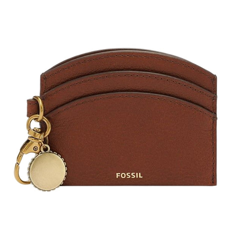 Fossil Tarjetero Polly Eco Leather Café, para Mujer