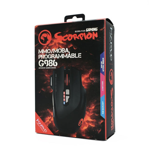 Marvo Mouse Alámbrico Gaming Scorpion RGB (G986)