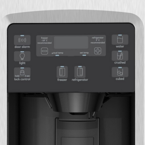 GE Appliances Refrigeradora Automática Side By Side 755 L (GNM26AEKFSS)