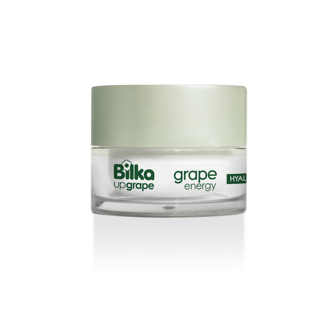 Bilka Grape Energy Crema Facial Hidratante Intensiva con Ácido Hialurónico, 40 ml