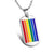 CR Charms Collar Orgullo Gay, Acero
