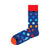 Happy Socks Medias Big Dot Azul/Rojo Unisex, Talla 41 a 46