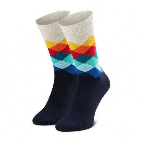 Happy Socks Medias Faded Multicolored Diamond Unisex, Talla 41 a 46