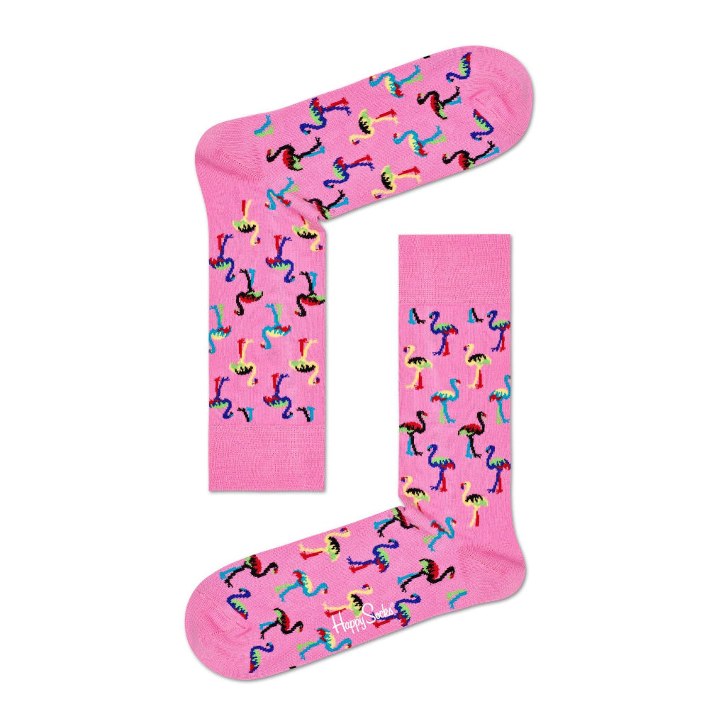 Happy Socks Medias Flamingo Rosa Unisex, Talla 36 a 40