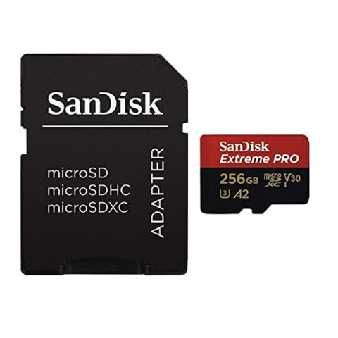SanDisk Tarjeta de Memoria 256GB con Adaptador MicroSDXC a SD Extreme Pro