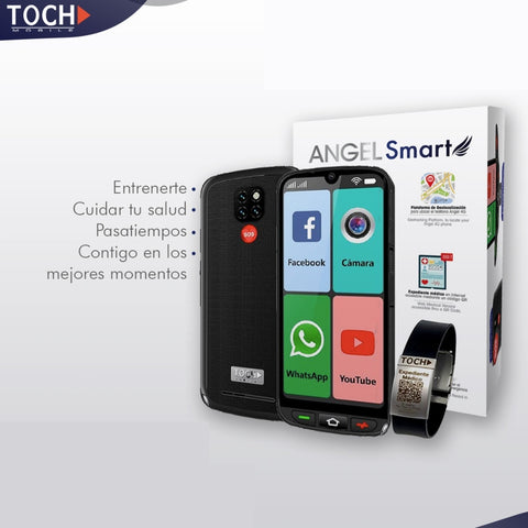 Toch Mobile Teléfono Celular para Adulto Mayor, Angel Kit