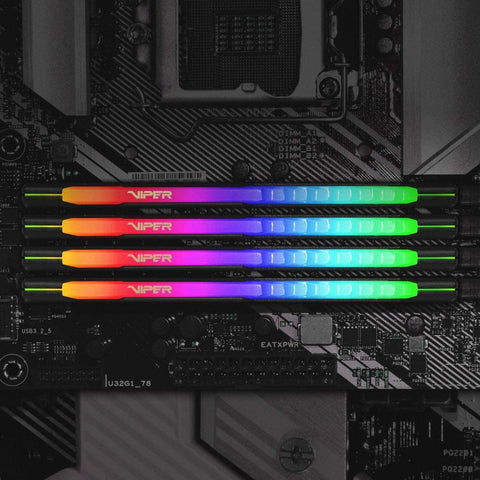 Patriot Memoria RAM 8GB DDR4 3200MHZ RGB CL18 Viper Steel HS Single V4S