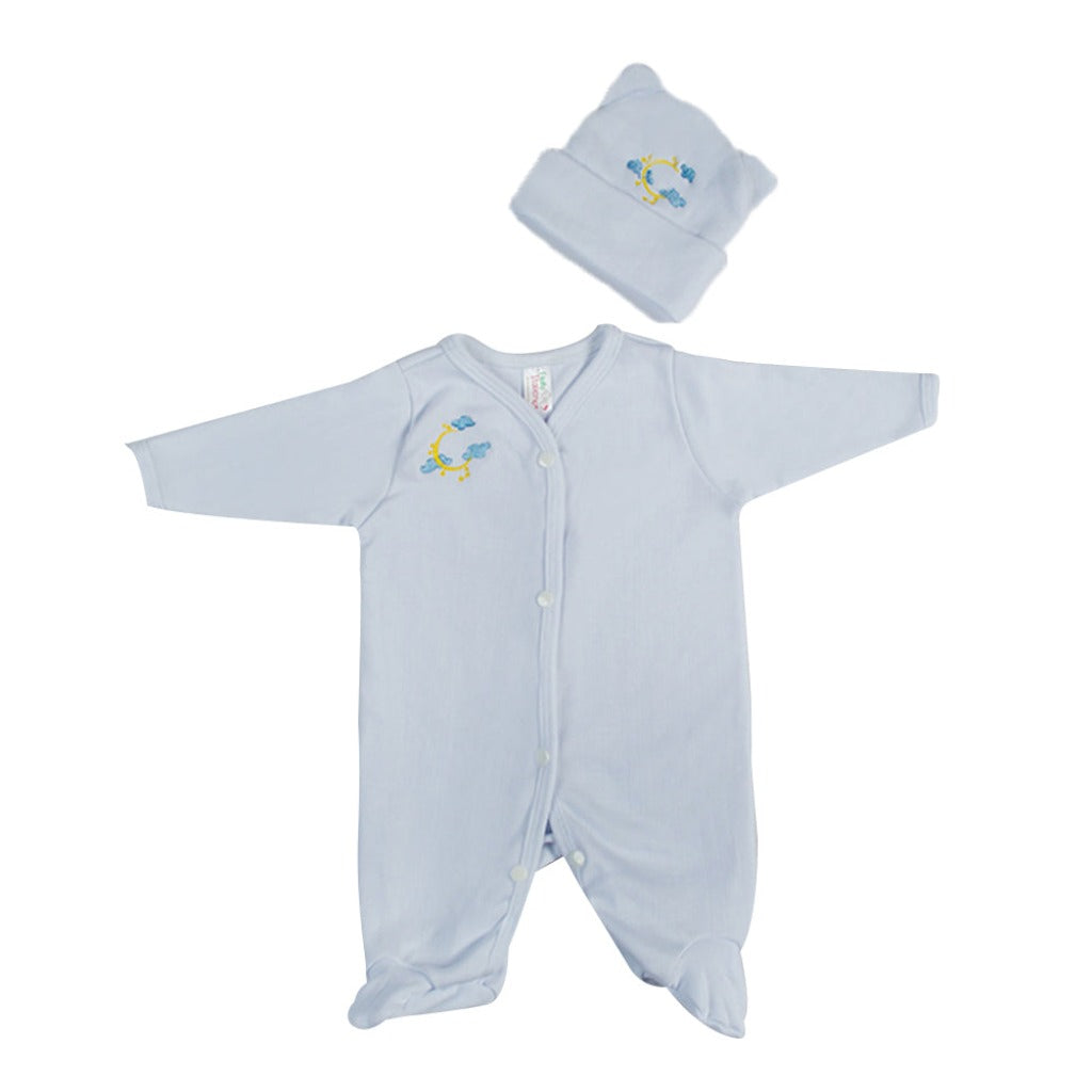 Filato Italiano Pijama Bordada Blanco, para Bebé