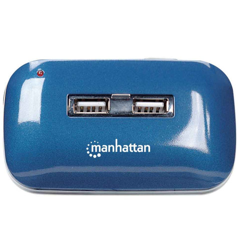 Manhattan Hub USB 2.0 de 7 Puertos con Alimentación