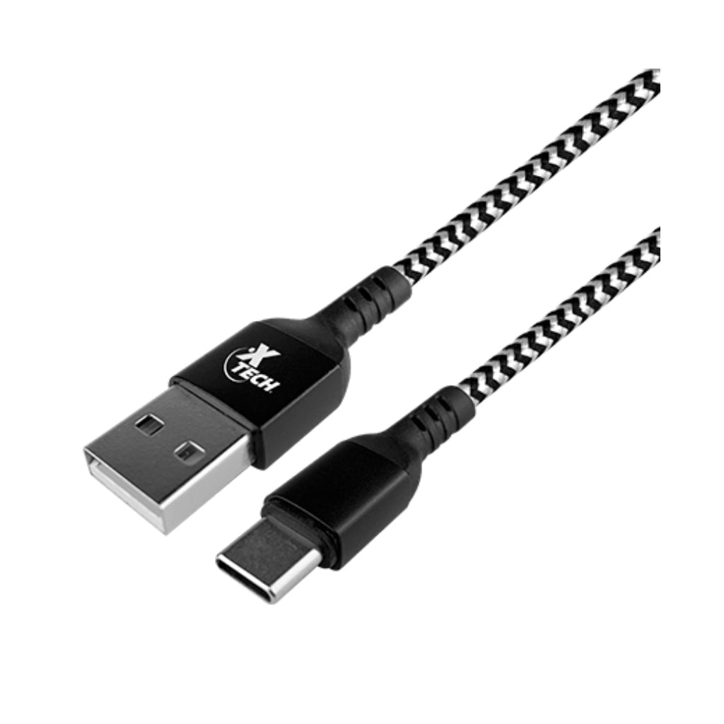 ▷ Xtech Cable USB Tipo C Macho a USB 2.0 A Trenzado 1.8 Metros (XTC-511) ©