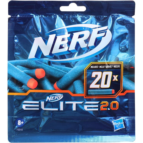 Hasbro Refill de Lanzador Nerf Elite 2.0 20 Unidades (F0040)