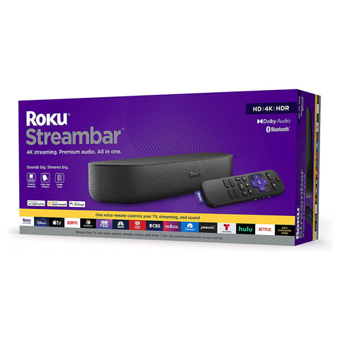 Roku Dispositivo para Streaming Streambar 4K (9102R)