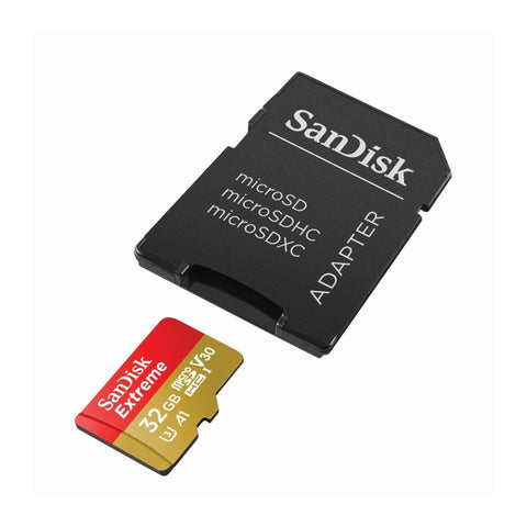SanDisk Tarjeta de Memoria 32GB MicroSDHC con Adaptador Clase V30 (SDSQXAF-032G-GN6AA)